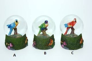 Obrázek z Sněžítko papoušek polyres. 9cm, 3dr 